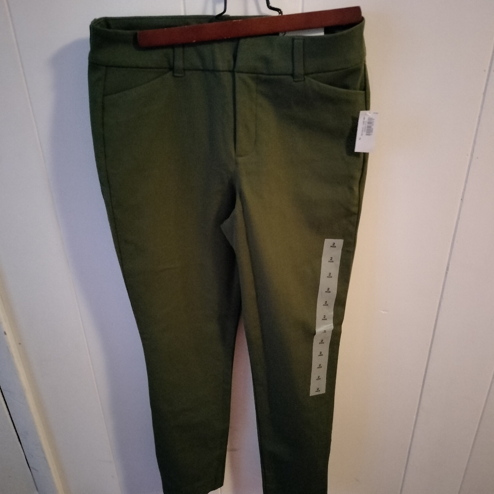 Old Navy Women's Ankle Pants - Olive Green